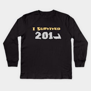 I Survived 2017! Kids Long Sleeve T-Shirt